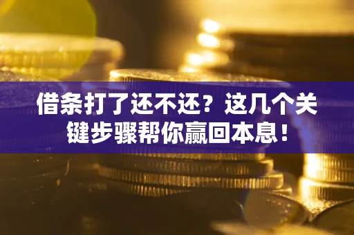济南借条打了还不还？这几个关键步骤帮你赢回本息！