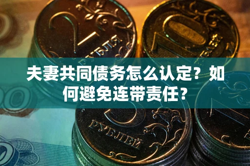 济南夫妻共同债务怎么认定？如何避免连带责任？