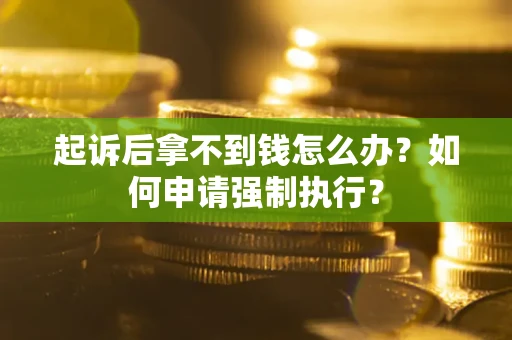 济南起诉后拿不到钱怎么办？如何申请强制执行？