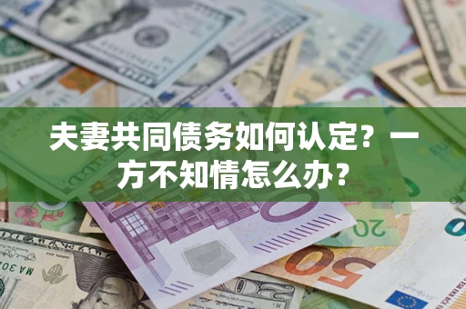 济南夫妻共同债务如何认定？一方不知情怎么办？